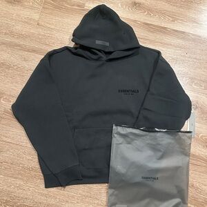 Essentials Black Hoodie large